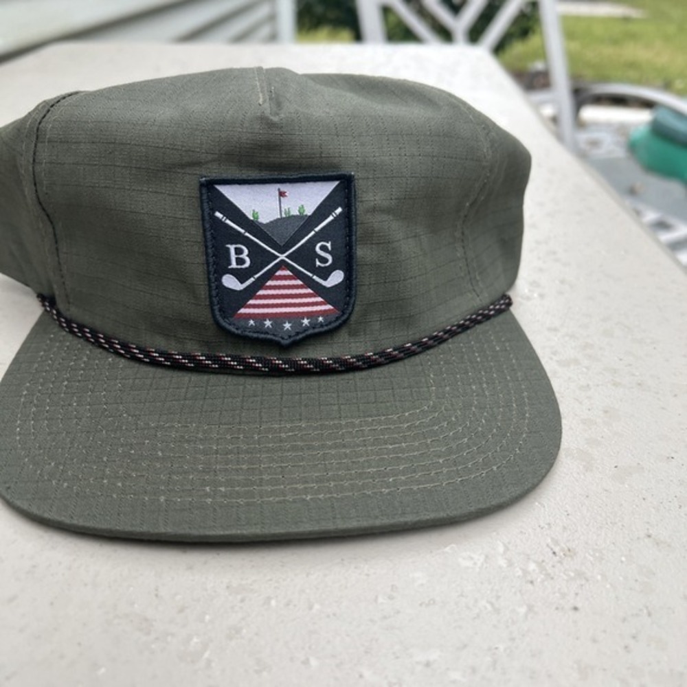 Boston Scott Golf Snapback Rope Hat Green.    686‎